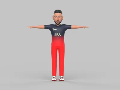 Mohammed Siraj 3D model