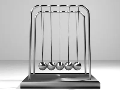 Toys - Newtons Cradle 3D model