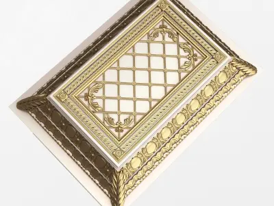 Chest 08 White Low-poly 3D model