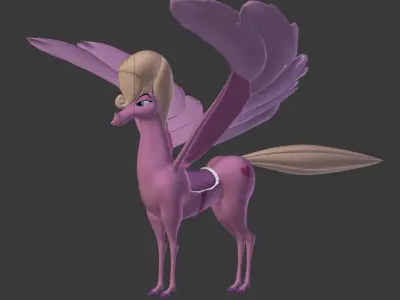 The Pink Pegasus 3D model