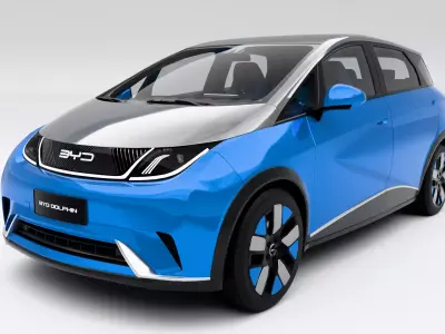 BYD Dolphin EV Low-poly 3D model