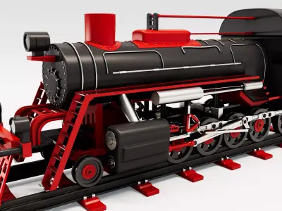 Old Train 3D model