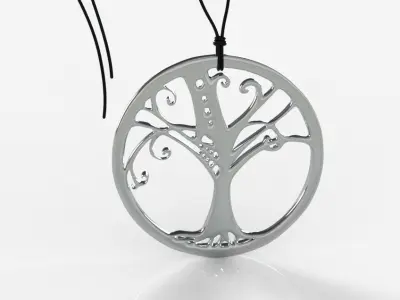 Tree Pendant 002 3D print model