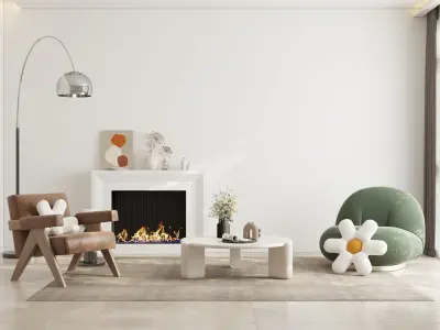 Modern residential indoor 3 d model 3D model