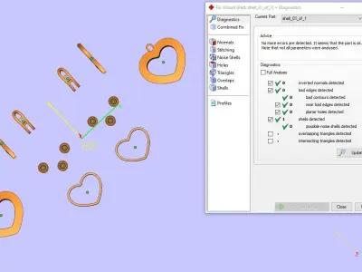 Chopard  Heart Earrings 3D print model