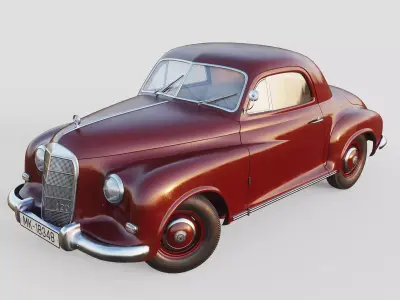 Mercedes-Benz 1948 Prototyp Eu 149 Low-poly 3D model