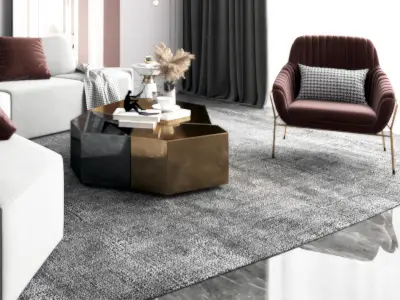 living room Modern 3D model