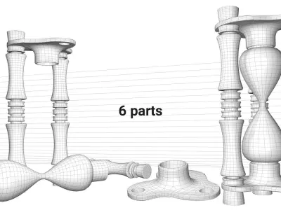 simple hourglass Free 3D model