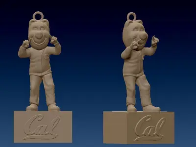 NCAA- Mascot Hanging Figurine Oski University of California 3D print model