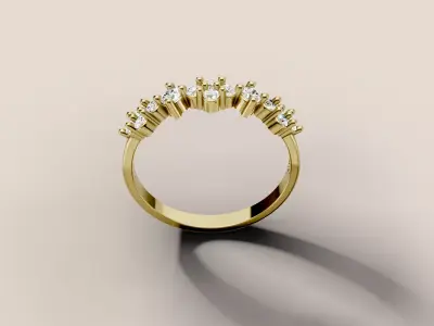 Fashion Ring 3D print model shop
