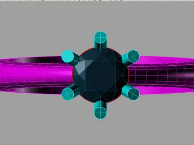 Classic Solitaire Engagement ring Anello solitario Sl74 3D print 3D print model