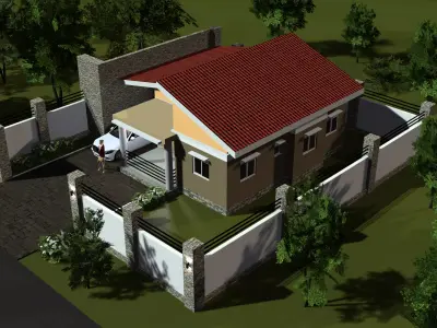 Bungalow House 2 3D model