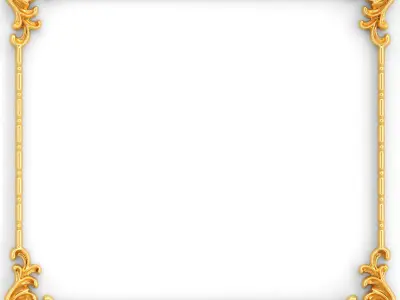 Collection stucco molding frame 3D model get
