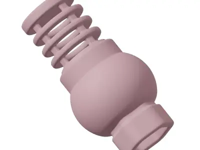 Plastic Premium Foot Valve Toy 3D model