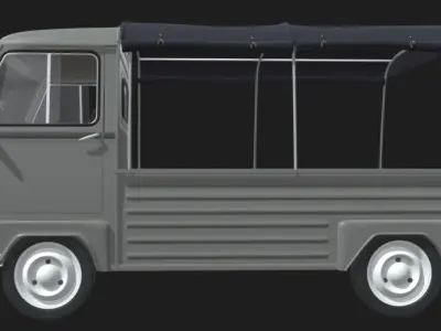 Renault estafette Pickup 1960 3D model