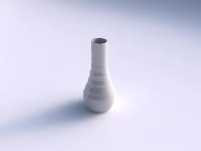 Vase curved 2 with uniform polygons 3D print model