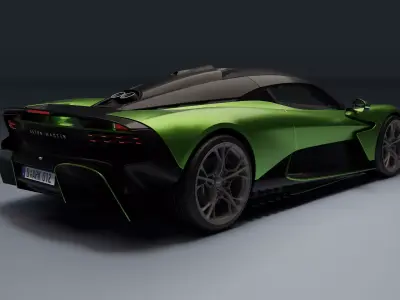 Aston Martin Valhalla Low-poly 3D model