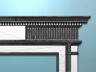 Georgian style fireplaces series No3 3D model