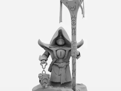 Warlock Chibi - DOTA 2 - 3D Print Collection 3D print model