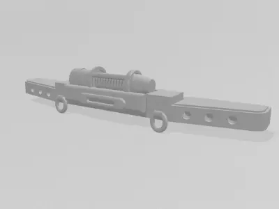 1-43 SCALE MODEL LAND ROVER DEFENDER WINCH BUMPER 3D print model