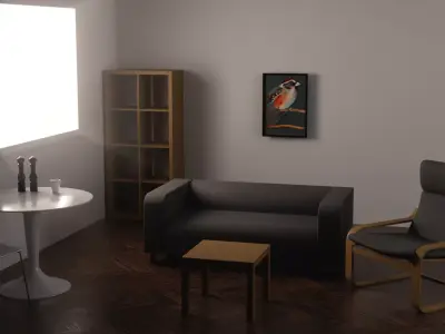 Scandinavian Style Furniture 3D model