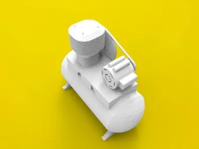 Air compressor 3D print model