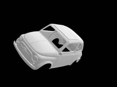 Fiat 500 3D print model