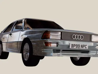 1980s Car Audi Quattro 3D model