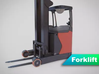 Forklift - Linde R 16 Low-poly 3D model
