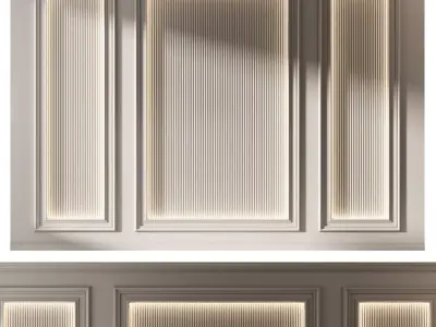 Decorative V43 Wall Panels 3D model