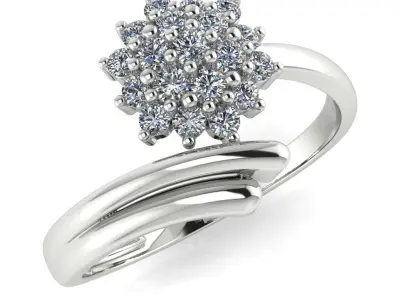 light weight gold diamond rings-C111116SKCH2026048-wt-0-5 3D print model