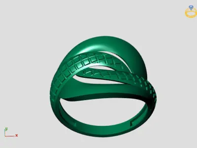 Women Plain Ring STL Models Womens Ring 3dmodels 3D print model 3D print model 45