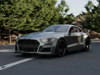 ford mustang shelby GT500 3D model