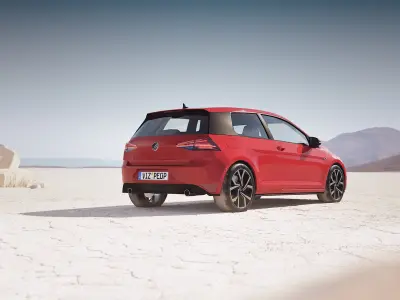 Small compact car unbranded 3D model