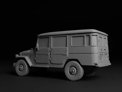 Toyota HJ45 4 door 3D print model