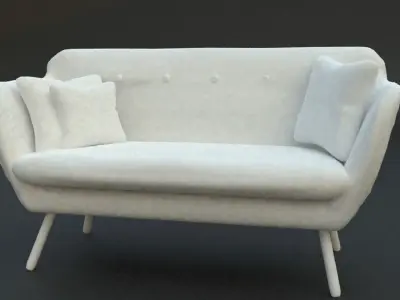 couch sofa with pillows Free 3D model purchase