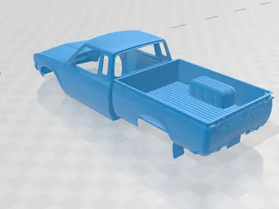 Datsun 620 KingCab 1977 - Body Car STL Model 3D print model