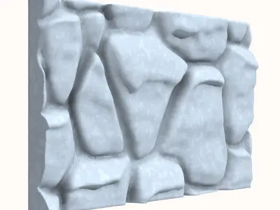 Stone Wall Environment Kitbash 3D model