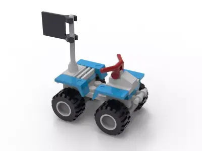 Simple Lego CAR in STEP file format Free 3D print model