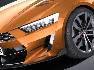 LowPoly Generic Muscle Car v2 2018 3D model