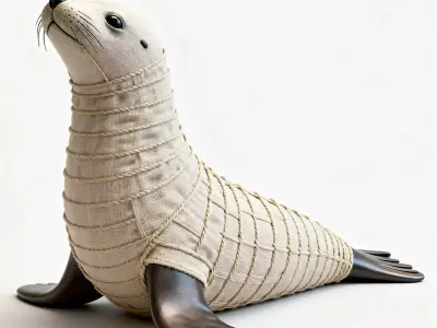 Seal sculpture 3D print model