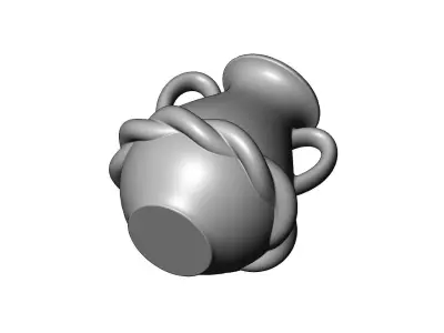 Rope Greek vintage urn and vase 3D print model