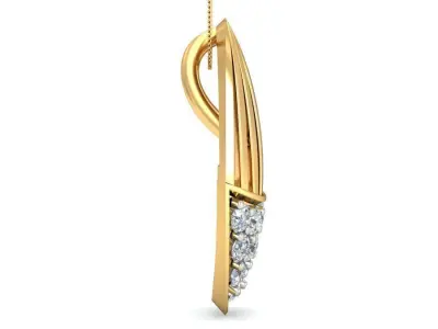 Solitaire Pendant 3dm stl FBX OBJ Render Detail 3D print model get