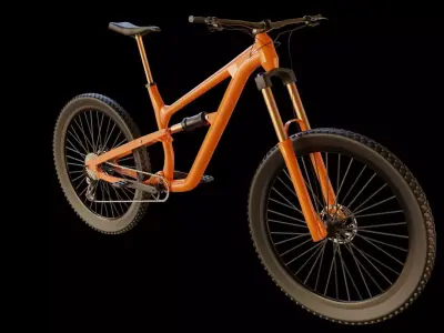 Mountain Bike MTB bicycle 3D model 3D model Low-poly 3D model