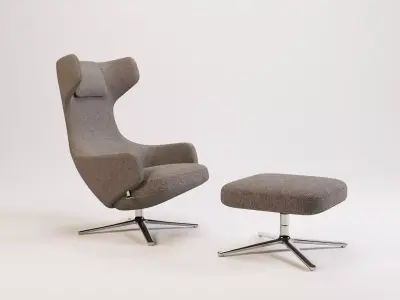 Grand Repos and Ottoman 3D model