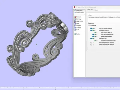 Two piece solitaire ring 3D print model