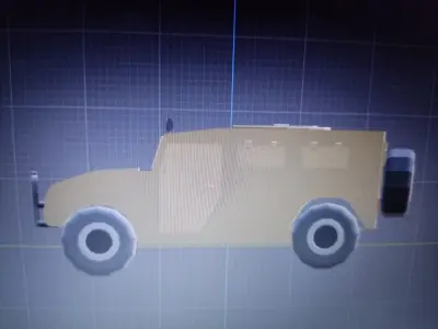 off-road vehicle Low-poly 3D model by timofej-yakimow