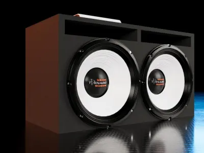 Car Sound Box System Speaker Brazil 3D model