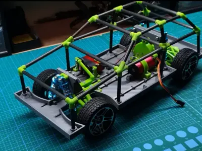 Fully 3d printed RC 3D print model