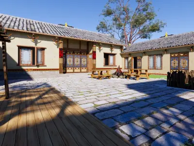 Residential quarters 3D model